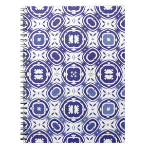 Portugiesische Vintage Azulejo-Fliesen. Minimale B Notizblock