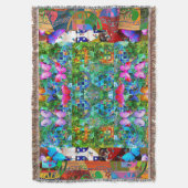 Portugiesische Volkskunst Fleece Blanket Decke (Vorderseite Vertikal)