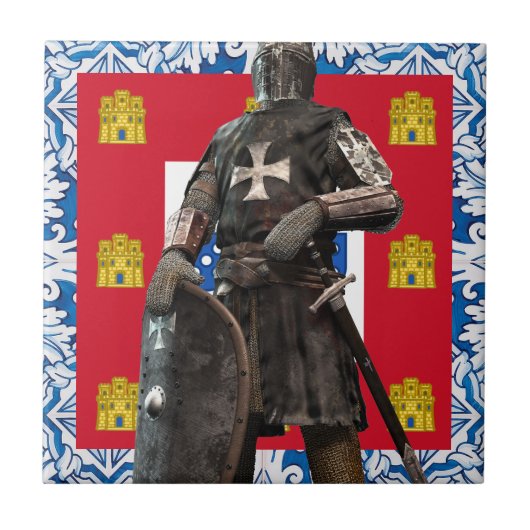 Portugiesische Volkskunst Fliese (Vorderseite)