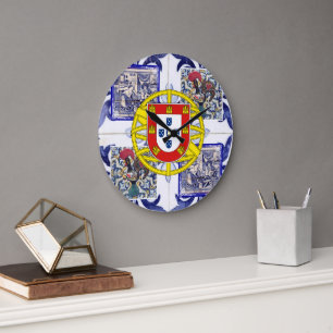Portugiesische Volkskunst Große Wanduhr