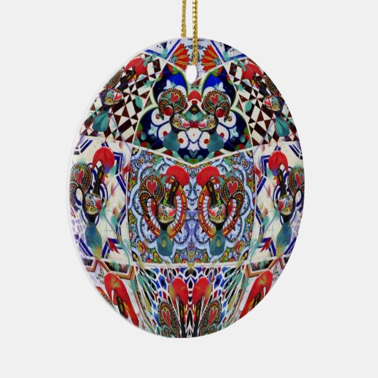 Portugiesische Volkskunst Keramik Ornament (Rechts)