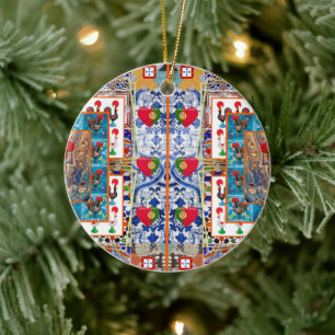 Portugiesische Volkskunst Keramik Ornament