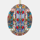 Portugiesische Volkskunst Keramik Ornament (Rechts)