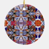 Portugiesische Volkskunst Keramik Ornament (Hinten)