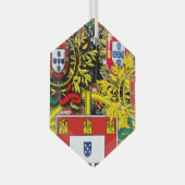 portugiesische Volkskunst-Keramik Ornament Aus Glas (Vorderseite Rechts)