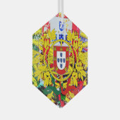 portugiesische Volkskunst-Keramik Ornament Aus Glas (Vorderseite Rechts)