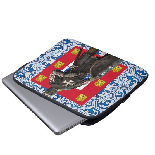 Portugiesische Volkskunst Laptopschutzhülle (Vorne Knopf)