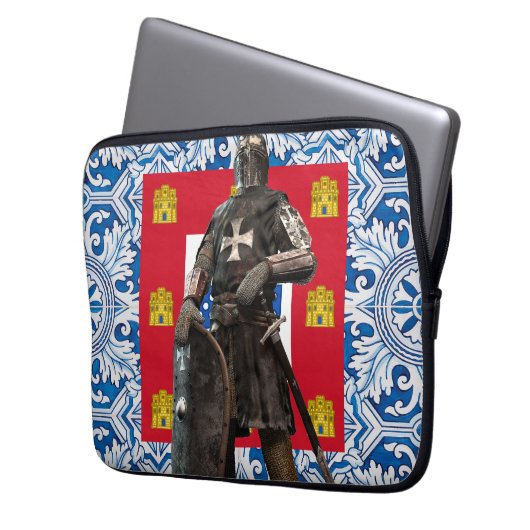 Portugiesische Volkskunst Laptopschutzhülle (Vorderseite Links)