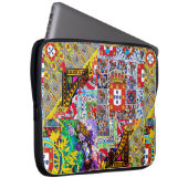 Portugiesische Volkskunst Laptopschutzhülle (Vorne Rechts)