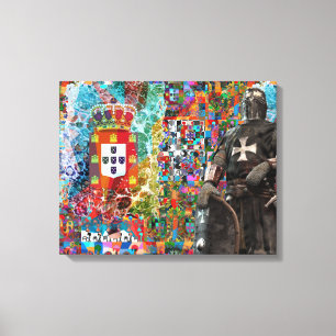 Portugiesische Volkskunst Leinwanddruck