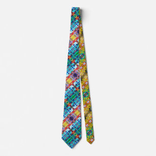 Portugiesische Volkskunst Neck Tie Krawatte