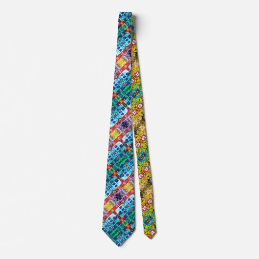 Portugiesische Volkskunst Neck Tie Krawatte (Vorderseite)