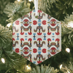 Portugiesische Volkskunst Ornament Aus Glas