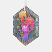 Portugiesische Volkskunst Ornament Aus Glas (Vorderseite Links)