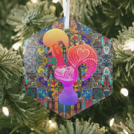 Portugiesische Volkskunst Ornament Aus Glas (Insitu)