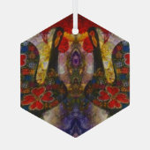 Portugiesische Volkskunst Ornament Aus Glas (Rückseite)