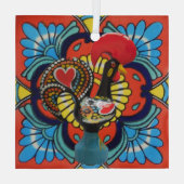 Portugiesische Volkskunst Ornament Aus Glas (Rückseite)