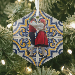 Portugiesische Volkskunst Ornament Aus Glas
