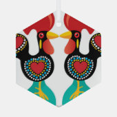 Portugiesische Volkskunst Ornament Aus Glas (Rückseite)