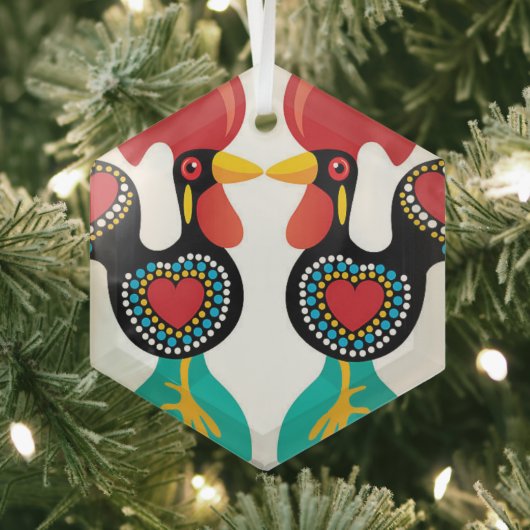 Portugiesische Volkskunst Ornament Aus Glas (Insitu)