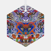 Portugiesische Volkskunst Ornament Aus Glas (Rückseite)