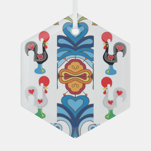 Portugiesische Volkskunst Ornament Aus Glas (Vorderseite)