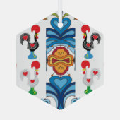 Portugiesische Volkskunst Ornament Aus Glas (Rückseite)