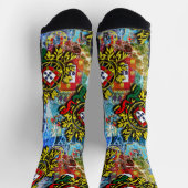 Portugiesische Volkskunst Socken (Oben)