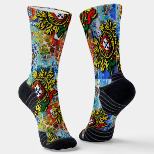 Portugiesische Volkskunst Socken