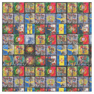 Portugiesische Volkskunst Stoff