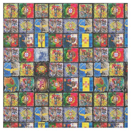 Portugiesische Volkskunst Stoff (Nahaufnahme)