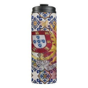 Portugiesische Volkskunst Thermosbecher