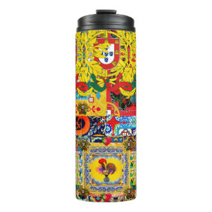 Portugiesische Volkskunst Thermosbecher