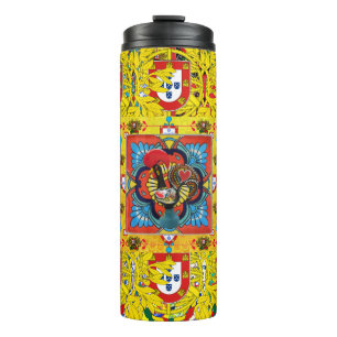 Portugiesische Volkskunst Thermosbecher
