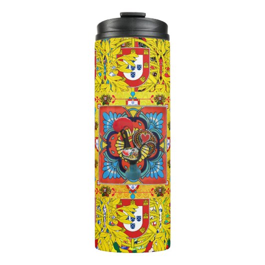 Portugiesische Volkskunst Thermosbecher (Vorderseite)