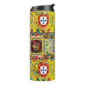 Portugiesische Volkskunst Thermosbecher (Nach links gedreht)