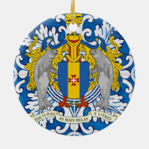 Portugiesische Volksmusik auf Madeira Keramik Ornament
