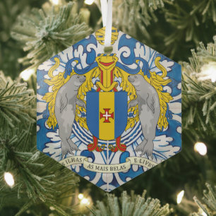 Portugiesische Volksmusik auf Madeira Ornament Aus Glas