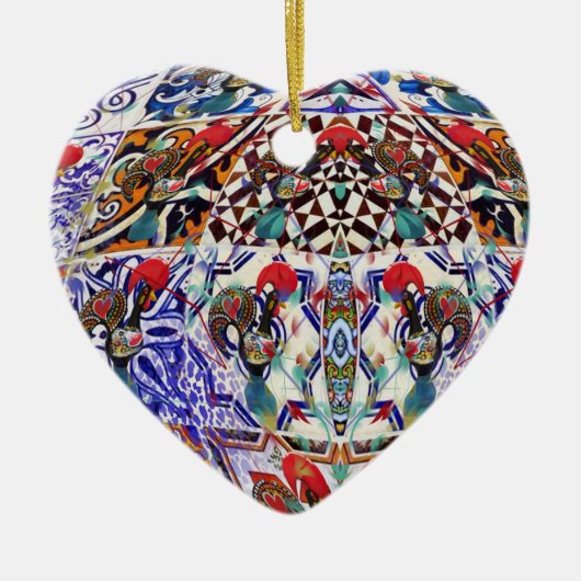 Portugiesische Volksmusik Keramik Ornament (Vorne)