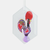 Portugiesische Volksmusik Ornament Aus Glas (Vorderseite Links)