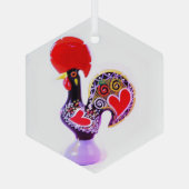 Portugiesische Volksmusik Ornament Aus Glas (Rückseite)