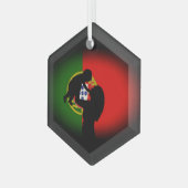 Portugiesische Volksmusik Ornament Aus Glas (Vorderseite Links)