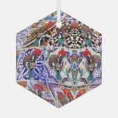 Portugiesische Volksmusik Ornament Aus Glas (Vorderseite)