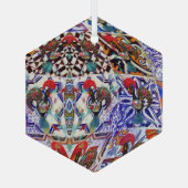 Portugiesische Volksmusik Ornament Aus Glas (Rückseite)