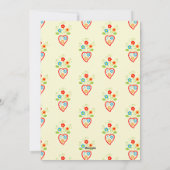 Portugiesische Volksromantik Herz Valentine Feiertagskarte (Rückseite)