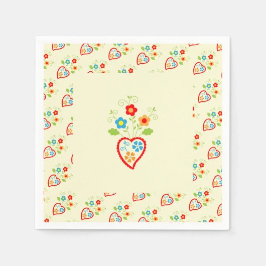 Portugiesische Volksromantik Serviette (Vorderseite)