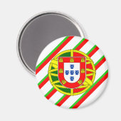 Portugiesische Wappen Magnet (Vorderseite/Rückseite)