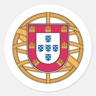 Portugiesische Wappen Runder Aufkleber