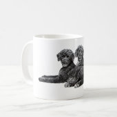 Portugiesische Wasser-Hunde Kaffeetasse (Vorderseite Links)
