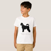 Portugiesische Wasser-HundeSilhouette T-Shirt (Vorne ganz)